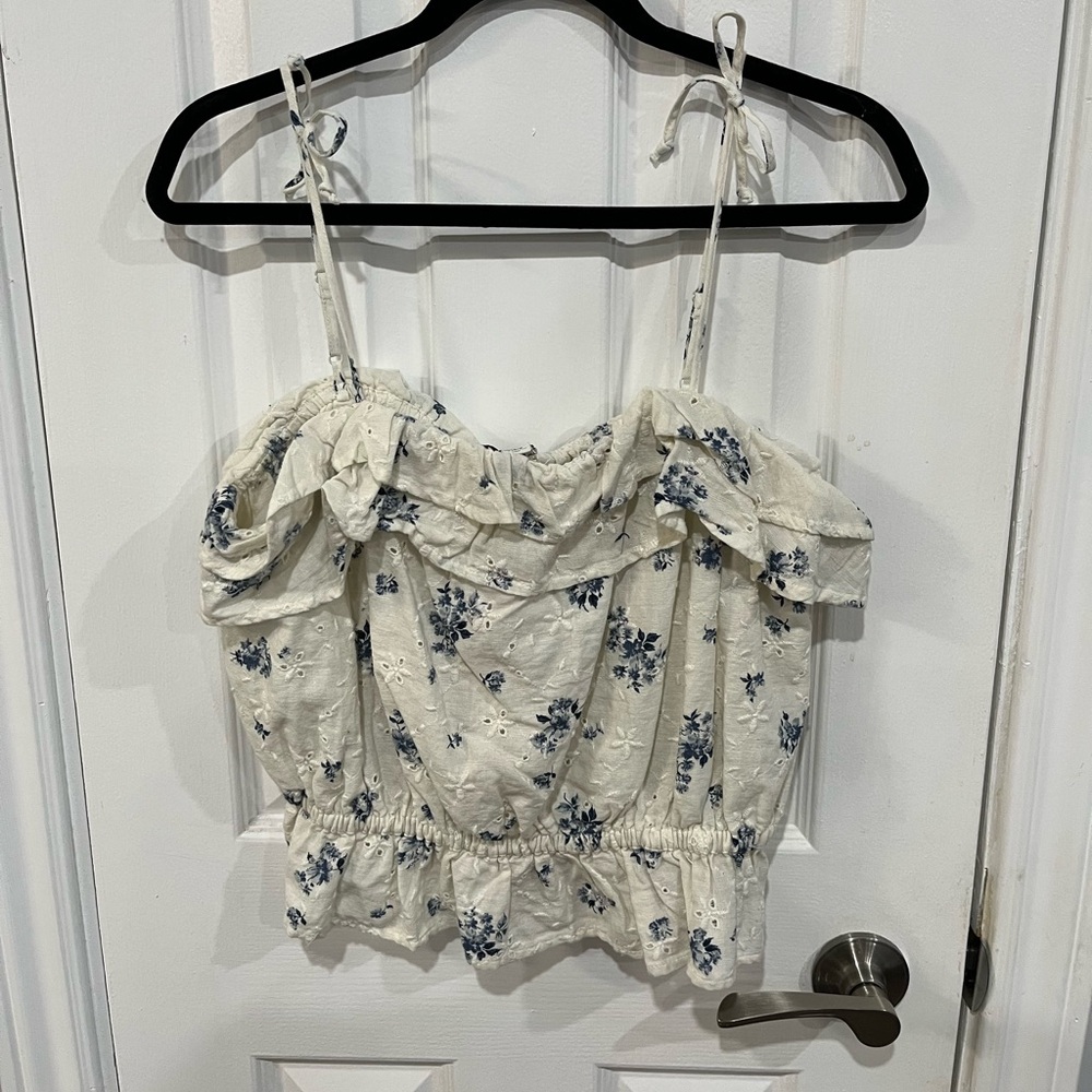 American Eagle NWT Cropped Floral Tank